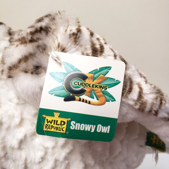Wild Republic Cuddlekins Snowy Owl Stuffed Animal 12" Plush Nashville Zoo 2015 - Picture 4 of 8